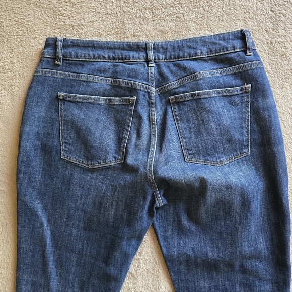 DL1961 Stevie Mid Rise Cuffed Slim Boyfriend Distressed jeans in Hawley size 32 - Picture 8 of 13